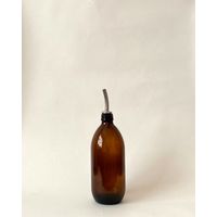 Monstera Amber Bottle with Stainless Steel Pourer